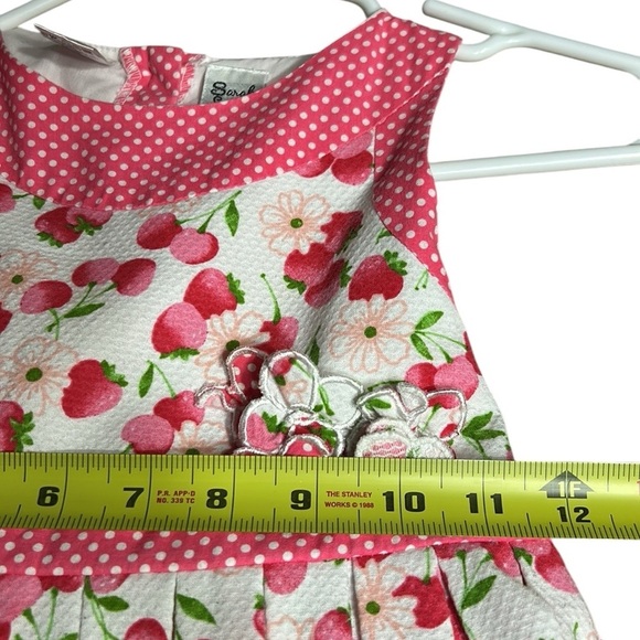 Sarah Louise kids formal dress,floral cherries,pageant,photo
sz 6? PTP 11.5 - Picture 13 of 16